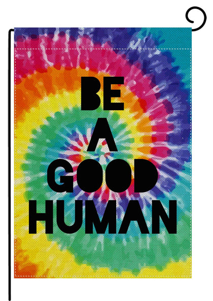 Pingpi Inspiration Quote Garden Flag vertical, durable burlap for outdoor decor.