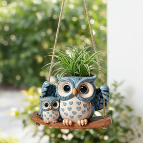 Pinkoriart mother and baby owl design emphasizing cozy, heartwarming decor.