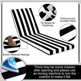 Pinkunn backrest cushion 21x28x3 supports relaxed sunbathing.