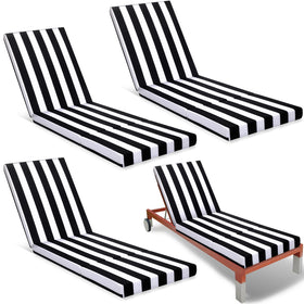 Pinkunn chaise lounge waterproof cushion set for cohesive outdoor seating.