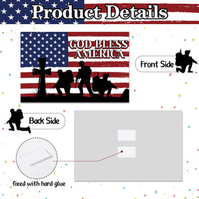 Pinkunn Independence Day yard decor creates a garden focal point