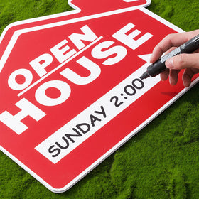 Pinkunn open house signs enable quick step-by-step visitor guidance
