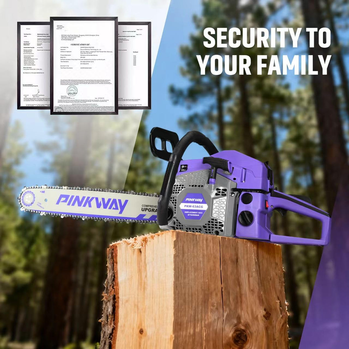 PINKWAY quickstart rope wheel enables easy starts and reduced effort