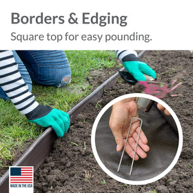 Pinnacle Mercantile 1-inch square top enables easy insertion by hand or hammer.