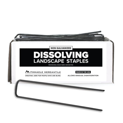 Pinnacle Mercantile dissolving garden stakes 6-inch in a ready-to-use 200-pack.