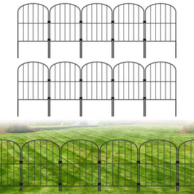 PINPON decorative garden fence panel laid out for a 10ft border edge