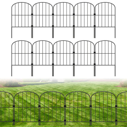 PINPON decorative garden fence panel laid out for a 10ft border edge
