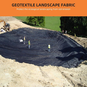 PioneerWorks geotextile 350N tensile-strength fabric supports driveways under heavy traffic.