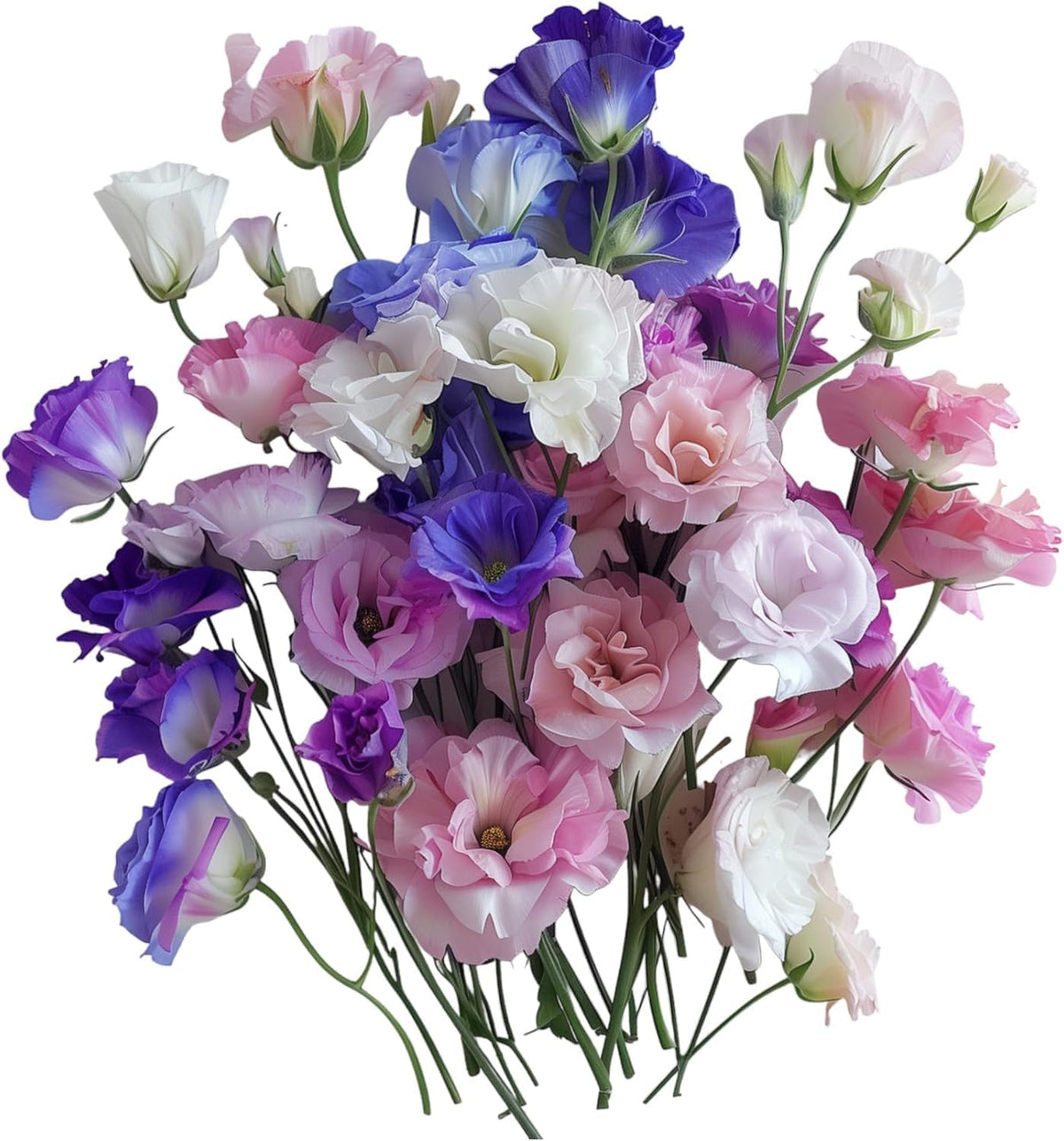 PIPA PAPA lisianthus in full sun bloom adds color to borders.
