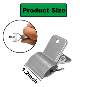 PirateAnt clips fit hoops from 0.28 to 1 inch diameter.