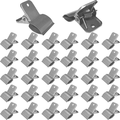 PirateAnt stainless steel garden clips with curved-edge design for secure hoop fixing.