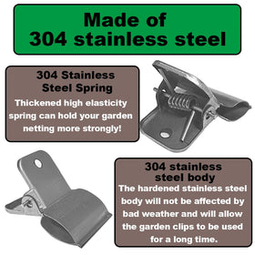 PirateAnt versatile clips compatible with PVC pipes and fiberglass hoops.