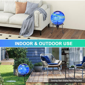 PIREKZUNT hand-painted ball brings color and shimmer to outdoor spaces.