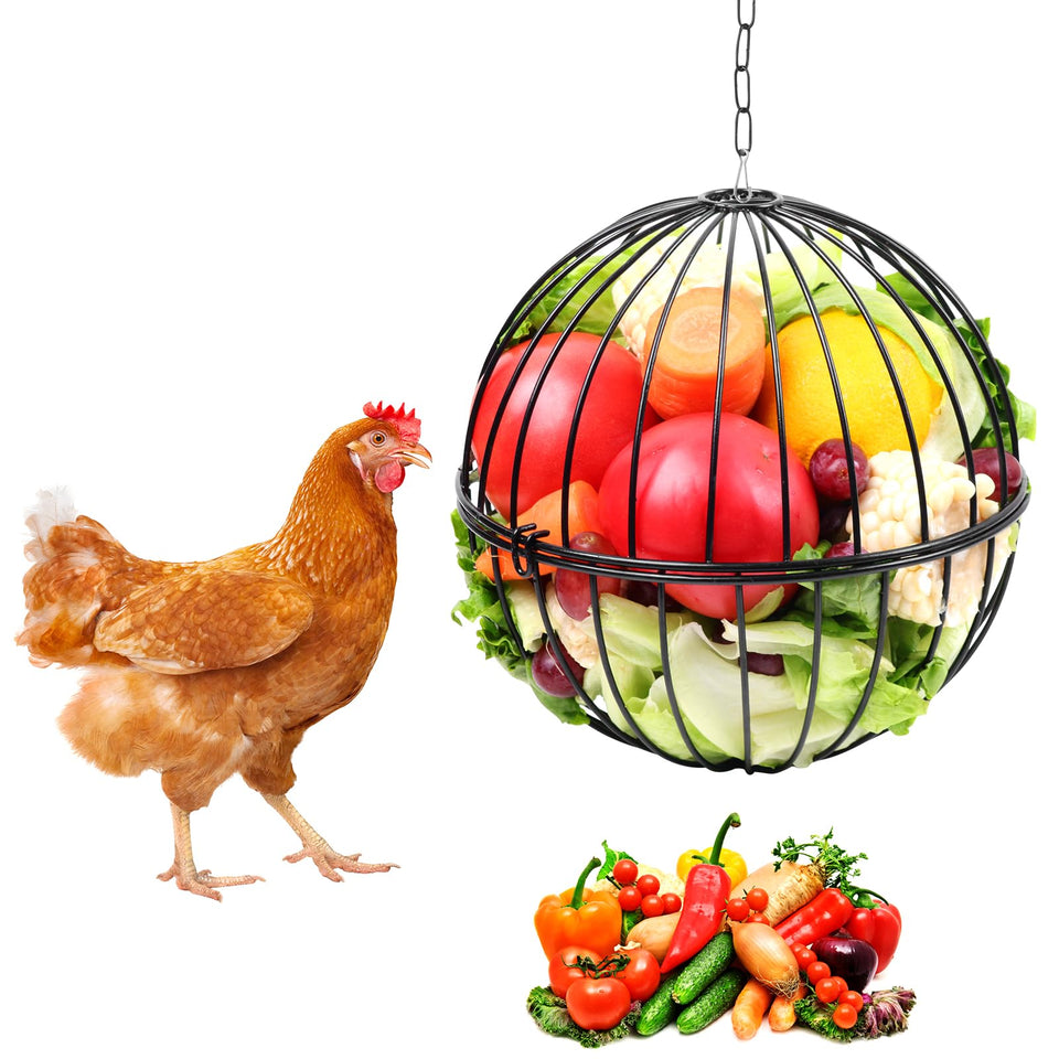 PIREKZUNT hanging feeder full view highlights durable construction for poultry.