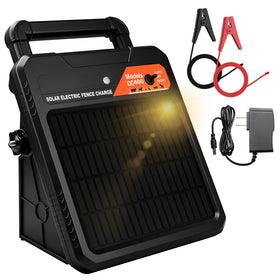 Pirjeco 20 Miles Solar Fence Energizer portable use for flexible pasture protection