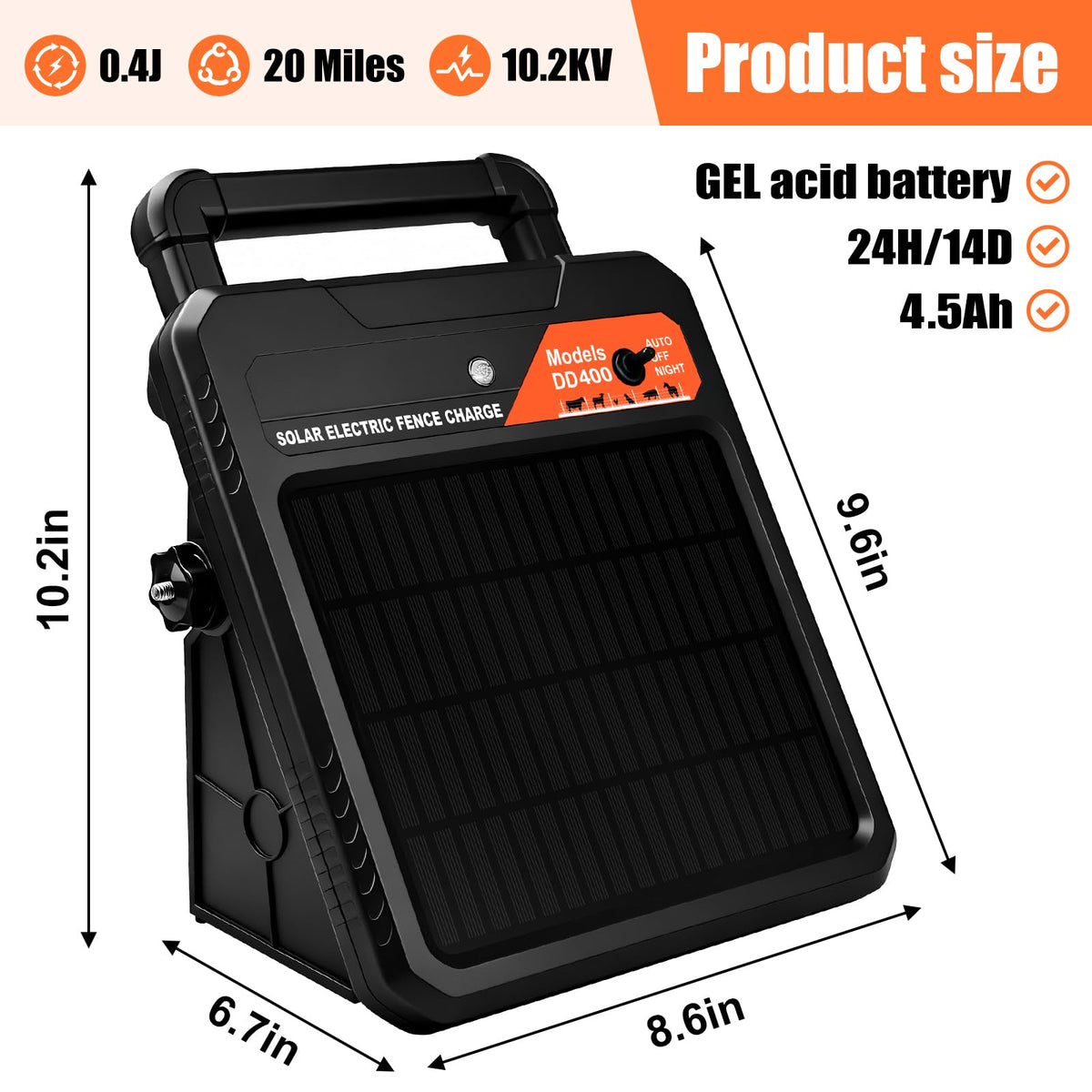 Pirjeco portable solar energizer setup for easy relocation across pastures