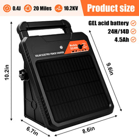 Pirjeco portable solar energizer setup for easy relocation across pastures