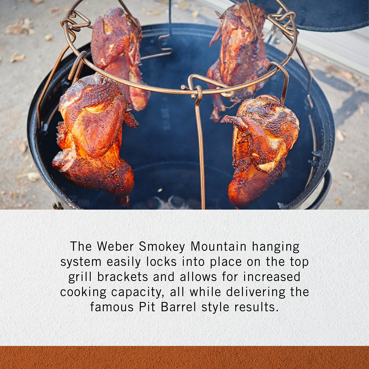 Pit Barrel 8 stainless steel meat hooks for organized cooking.