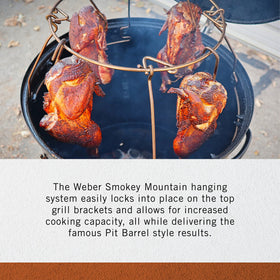 Pit Barrel 8 stainless steel meat hooks for organized cooking.