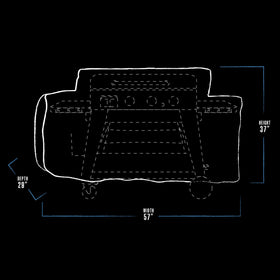 Pit Boss 3B Ultimate cover with drawstring tightener for quick secure fit.