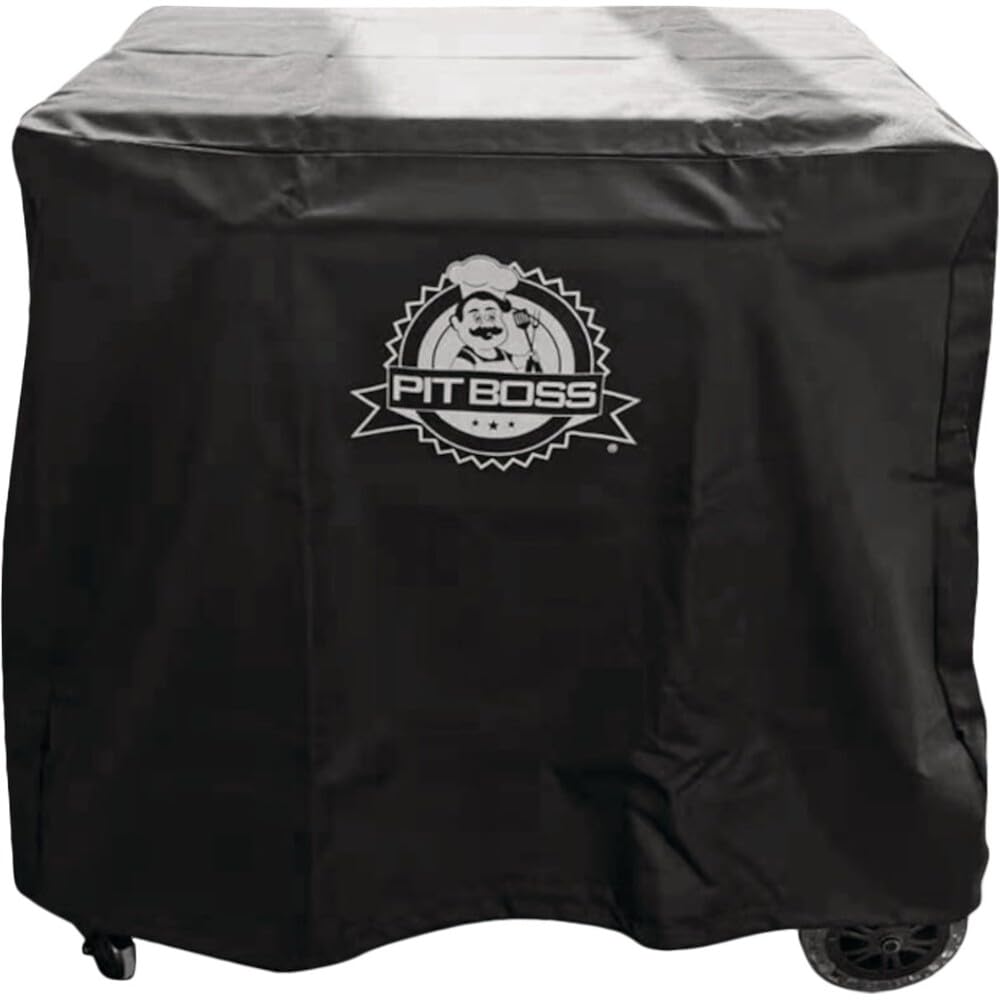 Pit Boss 3B Ultimate Griddle Cover provides full coverage against sun and rain.