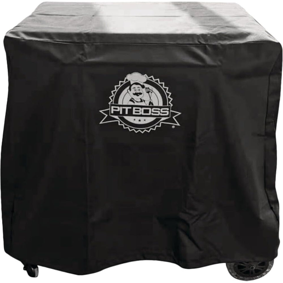 Pit Boss 3B Ultimate Griddle Cover provides full coverage against sun and rain.
