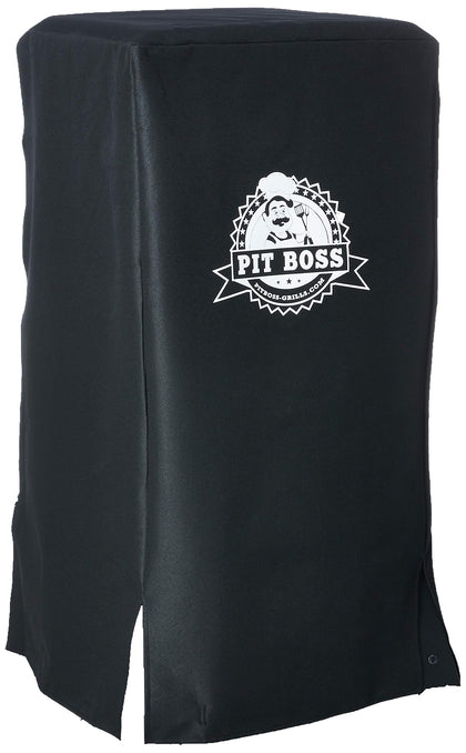 Pit Boss 73322 electric smoker cover front view protects from rain with full-coverage fabric