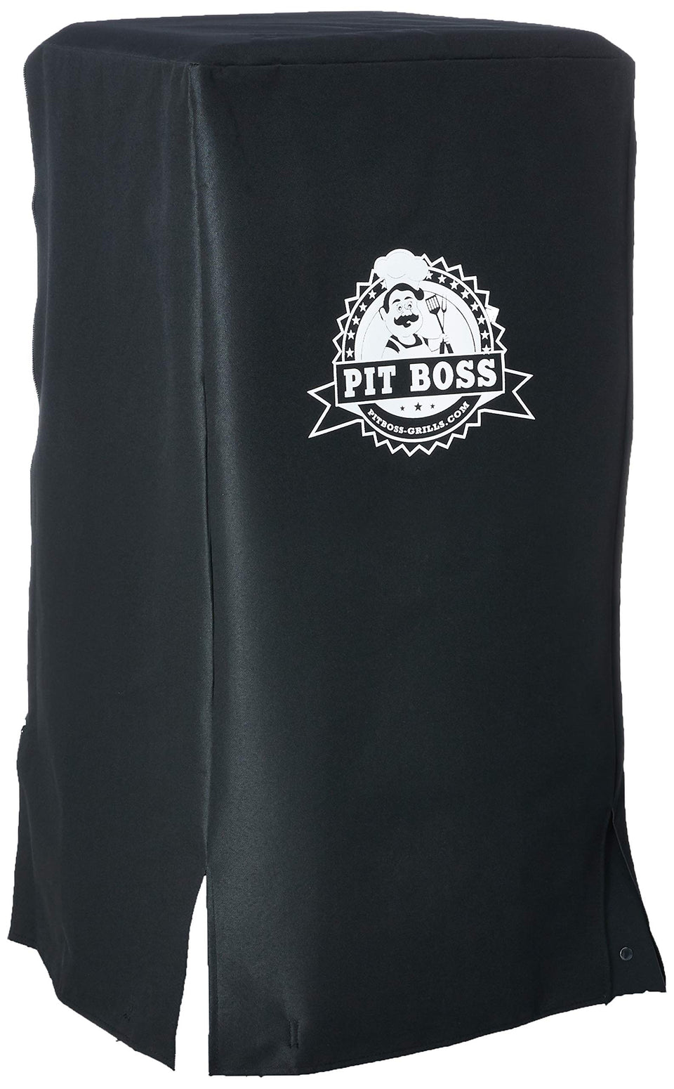 Pit Boss 73322 electric smoker cover front view protects from rain with full-coverage fabric