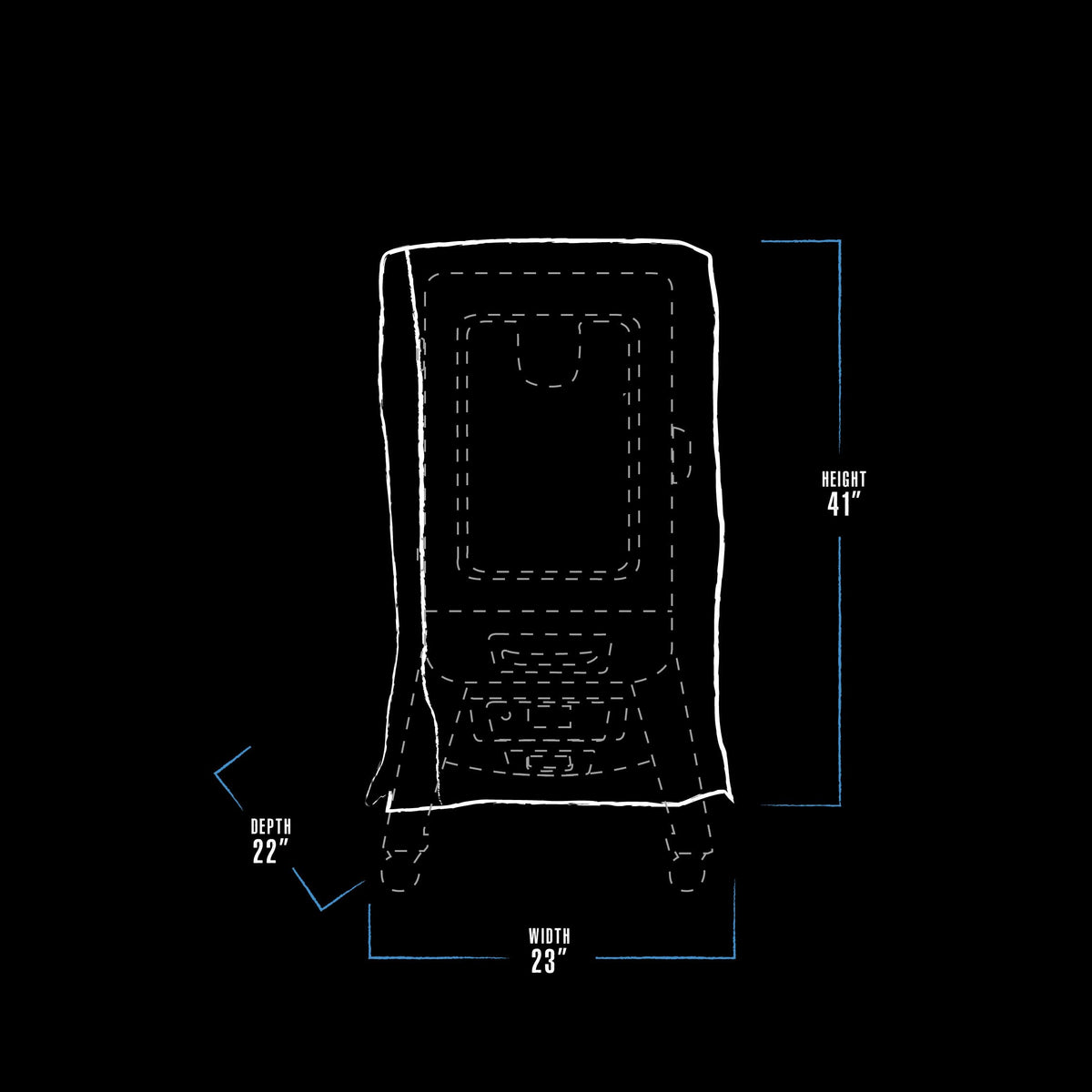 Pit Boss 73322 cover with locking drawstring secured for snug storage