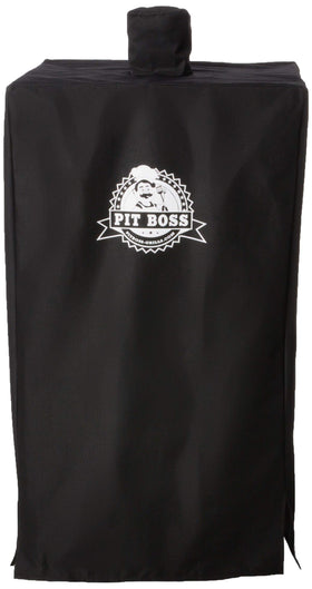 Pit Boss 73752 smoker cover guards the hopper area for all-season durability.