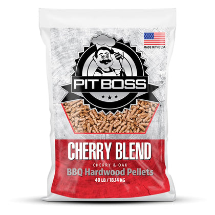 Pit Boss cherry pellets 40lb bag for clean, versatile smoking