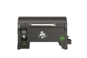 Pit Boss PB150PPB portable grill with 7 lb hopper for extended on-the-go cooking.