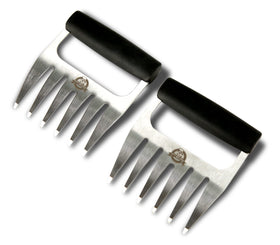 PIT BOSS soft touch meat claws in stainless steel offering a secure grip for carving.