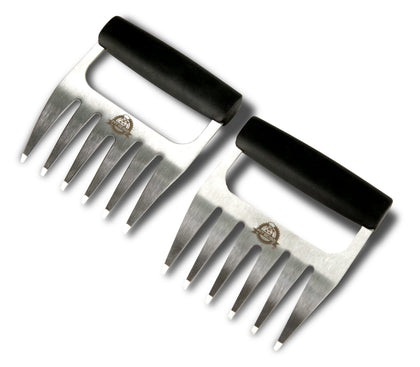 PIT BOSS soft touch meat claws in stainless steel offering a secure grip for carving.