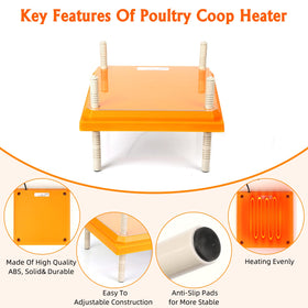 Pitalok brooder heater aluminum bottom insulation ensures even heat and safety.