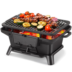 PitInnov hibachi grill compact size fits small tables and travel setups.
