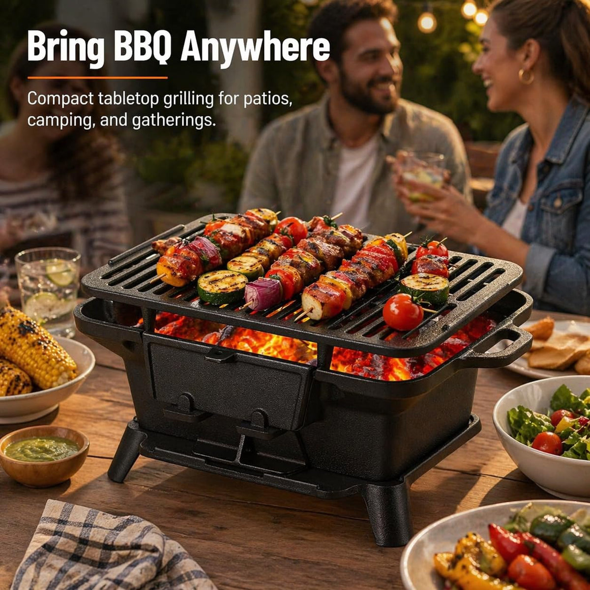 PitInnov hibachi grill weather-resistant cover for safe storage and protection.