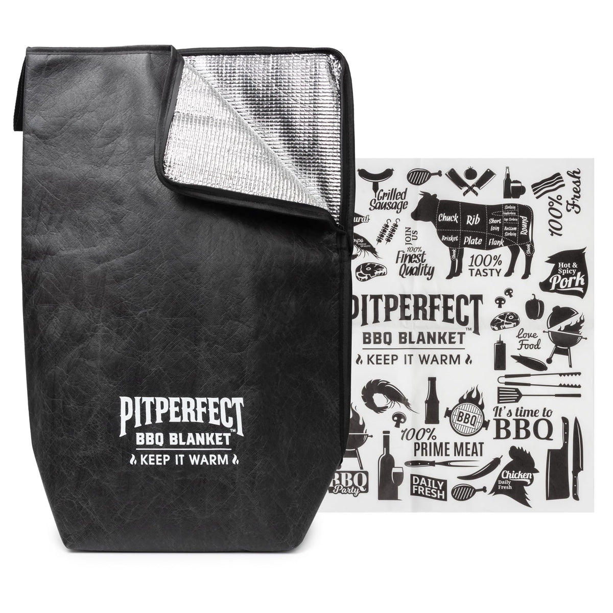 PitPerfect BBQ Blanket resting meat to seal juices and improve tenderness