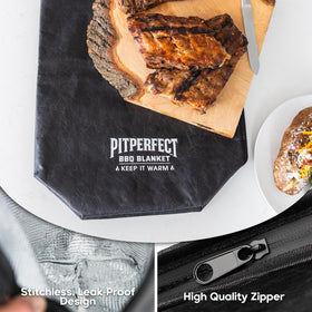 Washable and reusable PitPerfect BBQ Blanket saves disposable wraps