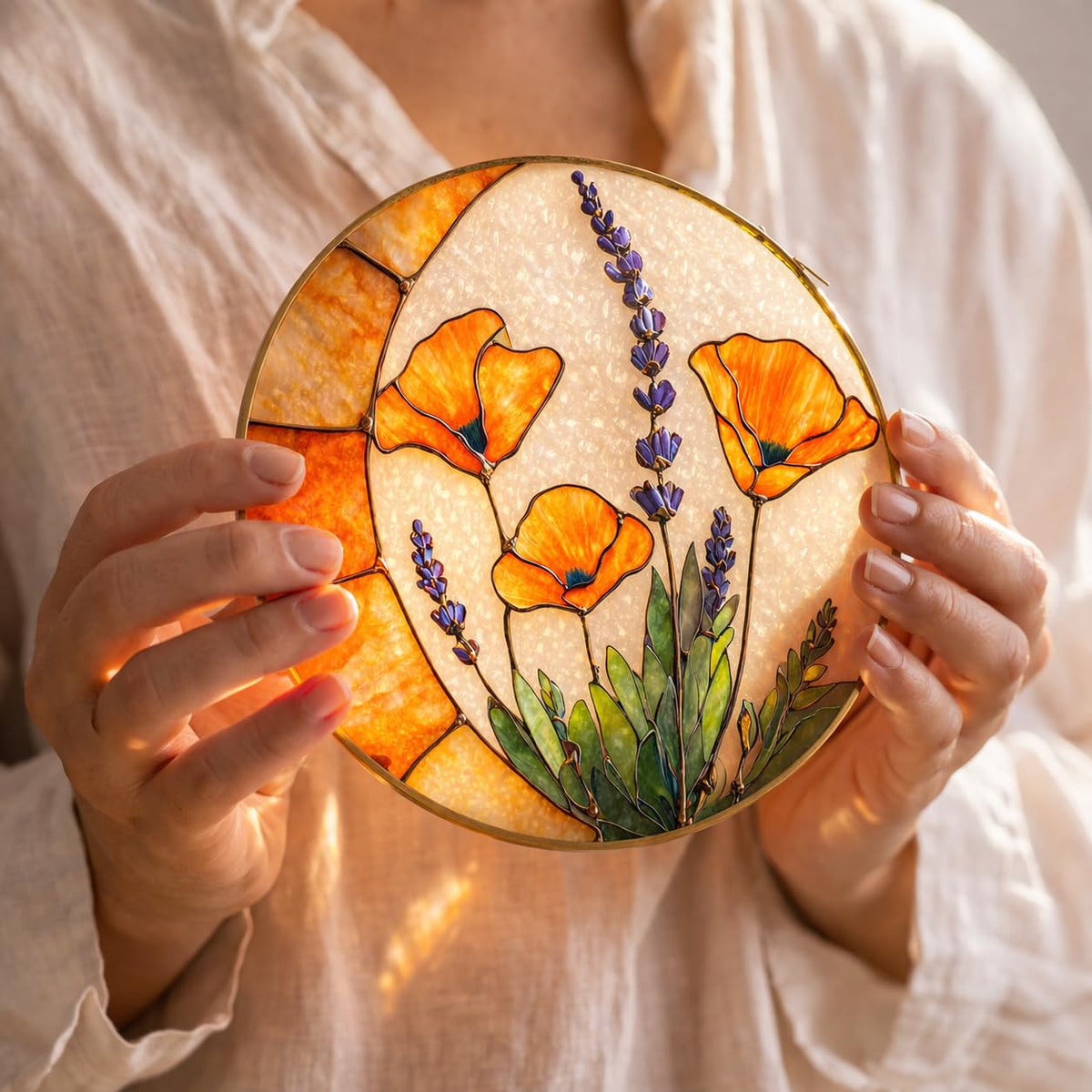Pixiwoo Poppy Lavender suncatcher adds color to kitchens and sunny balconies.
