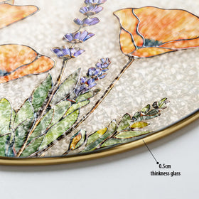 Pixiwoo Poppy Lavender suncatcher enhances home decor with two-sided visibility.
