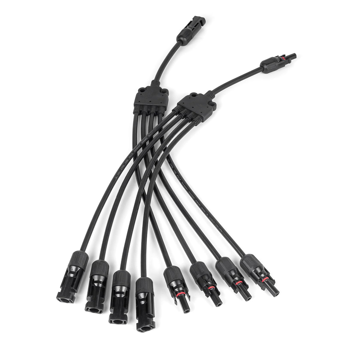 Pjerjzn solar Y-branch connector close-up with durable housing