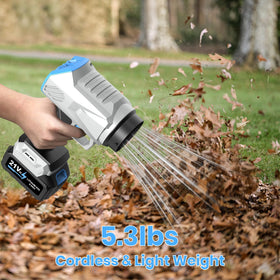 Pkalq Leaf Blower Cordless lightweight design reduces fatigue