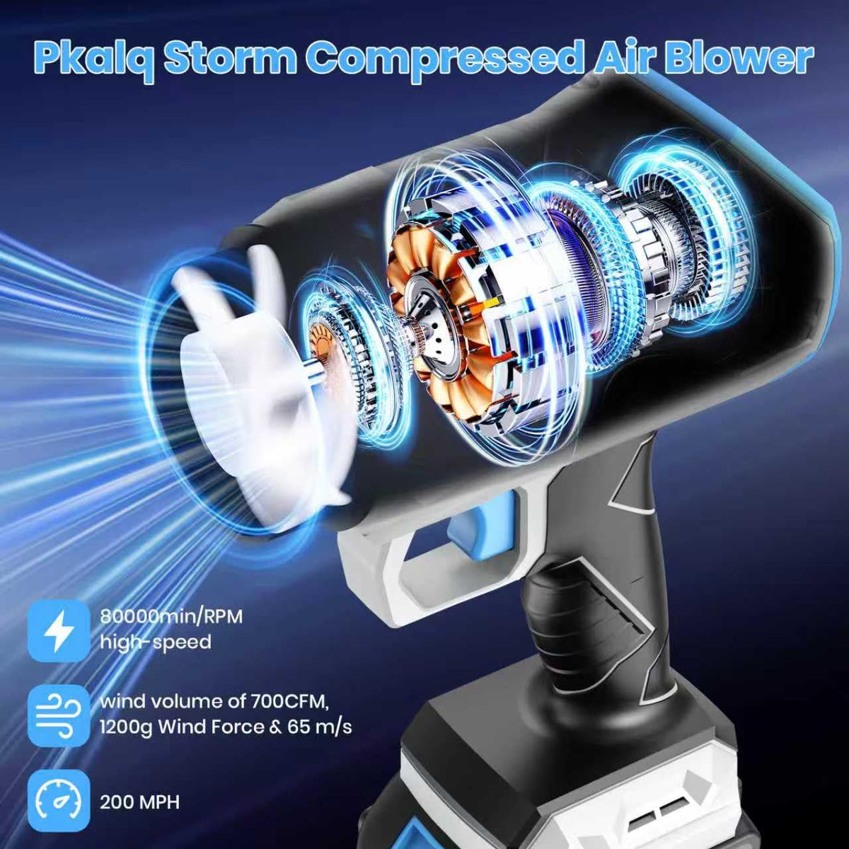 Pkalq Leaf Blower Cordless ideal for yard use and setup