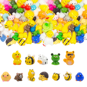 pkaoakyo 60-styles mini resin animal figurines for versatile decor and gifting