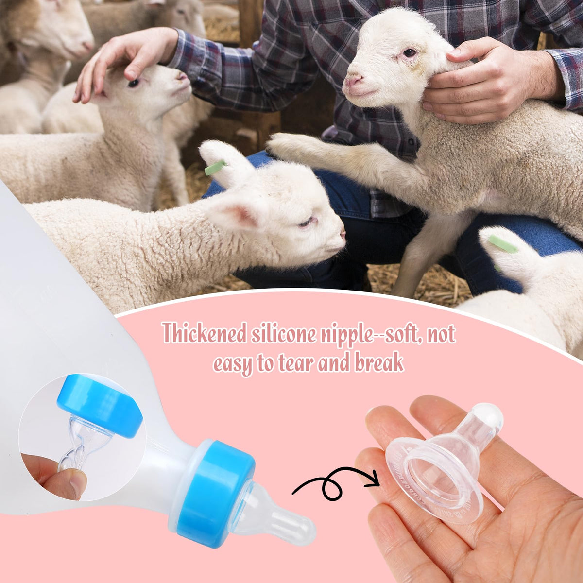 PKNYBZH calf bottle design minimizes pressure for comfort