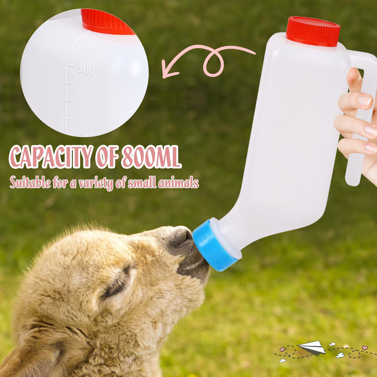 PKNYBZH versatile bottle for goats, lambs, piglets, and more