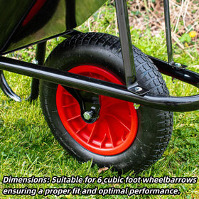 PLADANG 2006-86 wheelbarrow axle bracket strengthens front support during heavy loads