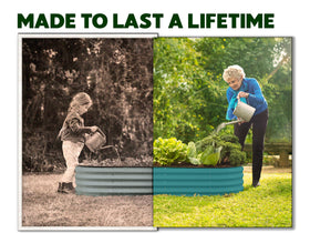 Plant & Plot bed assembly process shown for quick setup and planting.