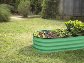 Plant and Plot light green finish close-up emphasizes modern outdoor style.